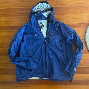 Mountain Hardwear Blue Rain Jacket XL